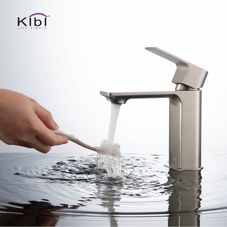 Kibi Mirage Single Handle Bathroom Vanity Sink Faucet KBF1001BN